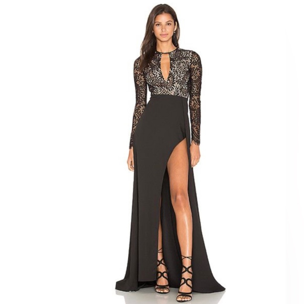 Elle Zeitoune - Alexandria Black Gown (US 4/AUS 8)